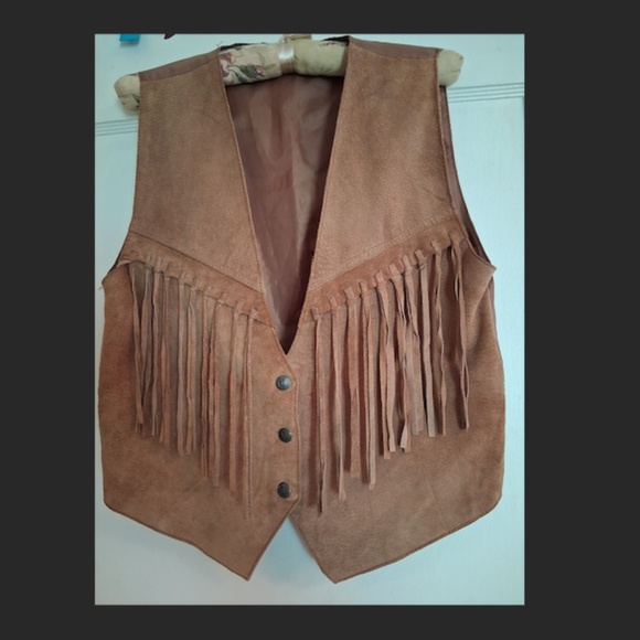 ❤️ Vintage Suede Fringe Vest - Picture 1 of 4